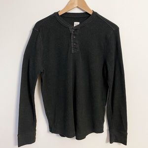 The GAP Henley Grey Long-sleeve TShirt